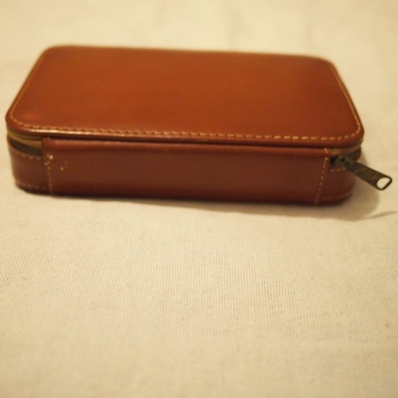 vtg DUNHILL Cowhide Leather Case Poker Chips Bridge LIAL Doberman Playing Cards - Picture 7 of 14